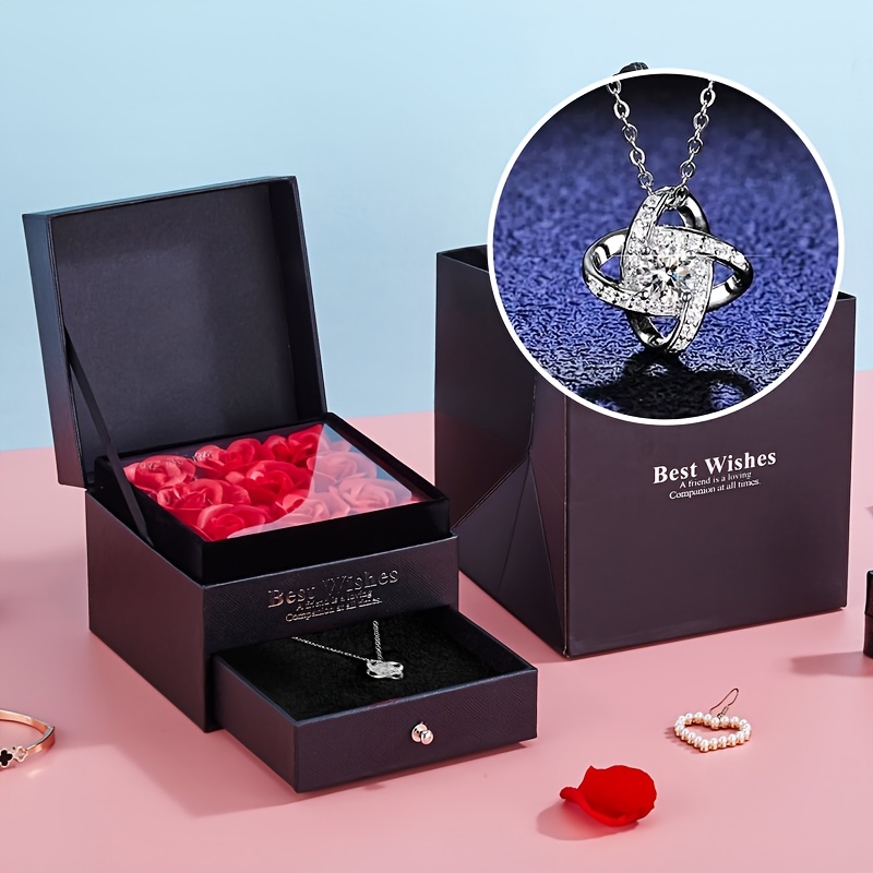 Stylish Double-Layer Drawer Necklace Box